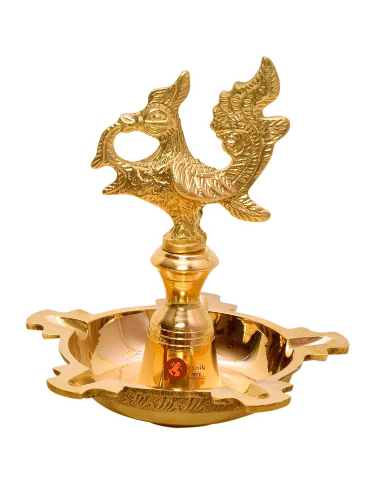 Brass diya for Diwali